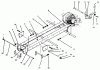 Toro 73401 (314-H) - 314-H Garden Tractor, 1996 (6900001-6999999) Ersatzteile FRAME & HITCHES