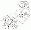 Toro 73401 (314-H) - 314-H Garden Tractor, 1996 (6900001-6999999) Ersatzteile FRONT AXLE AND STEERING