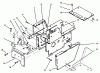 Toro 73401 (314-H) - 314-H Garden Tractor, 1996 (6900001-6999999) Ersatzteile HOOD STAND AND SUPPORTS
