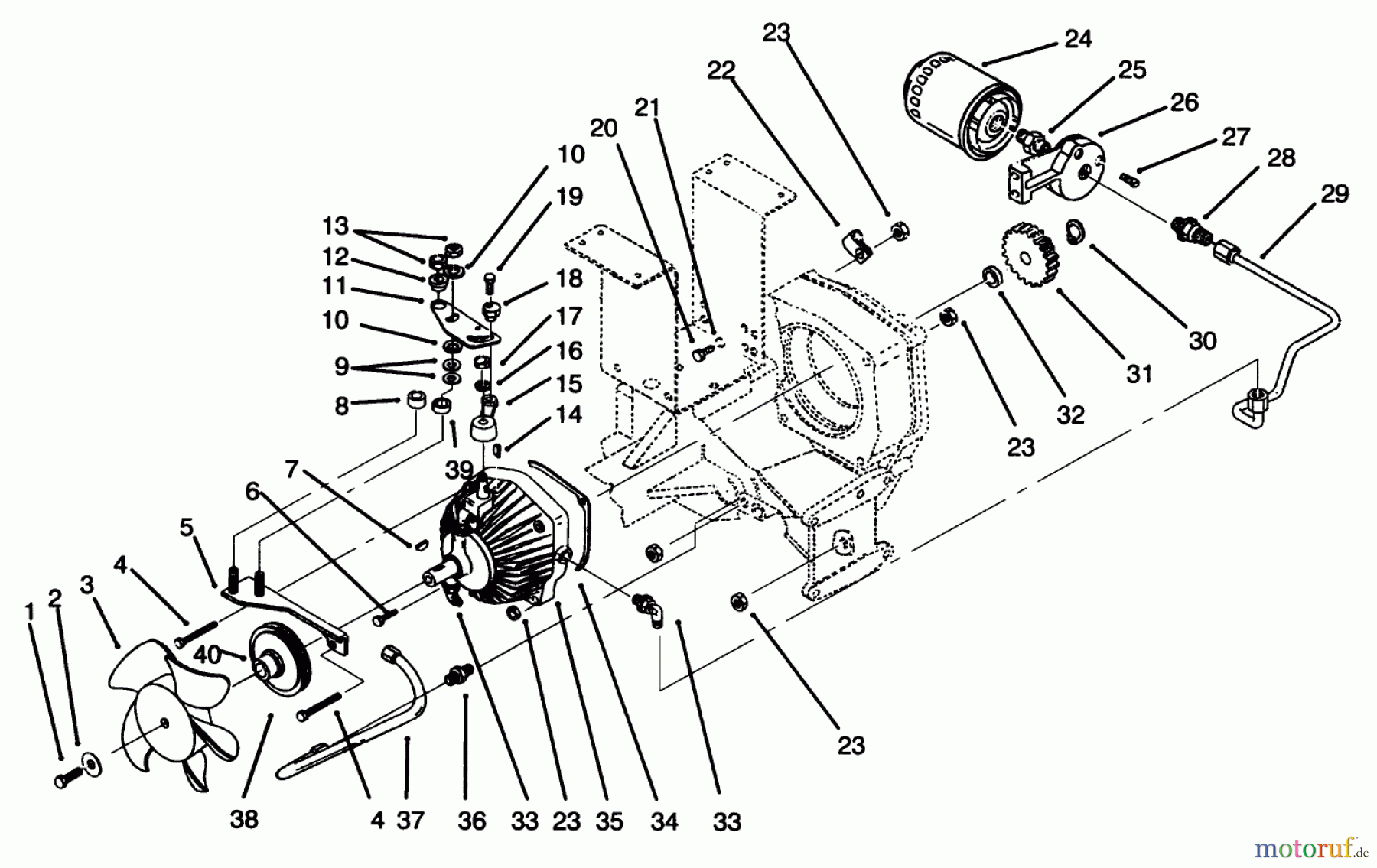 Toro Neu Mowers, Lawn & Garden Tractor Seite 1 73401 (314-H) - Toro 314-H Garden Tractor, 1995 (5900261-5901260) HYDROSTATIC TRANSMISSION