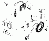 Toro 73401 (314-H) - 314-H Garden Tractor, 1996 (6900001-6999999) Ersatzteile IGNITION SYSTEM