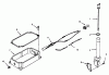 Toro 73401 (314-H) - 314-H Garden Tractor, 1996 (6900001-6999999) Ersatzteile OIL PAN AND DIPSTICK