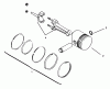 Toro 73401 (314-H) - 314-H Garden Tractor, 1996 (6900001-6999999) Ersatzteile PISTON AND RINGS