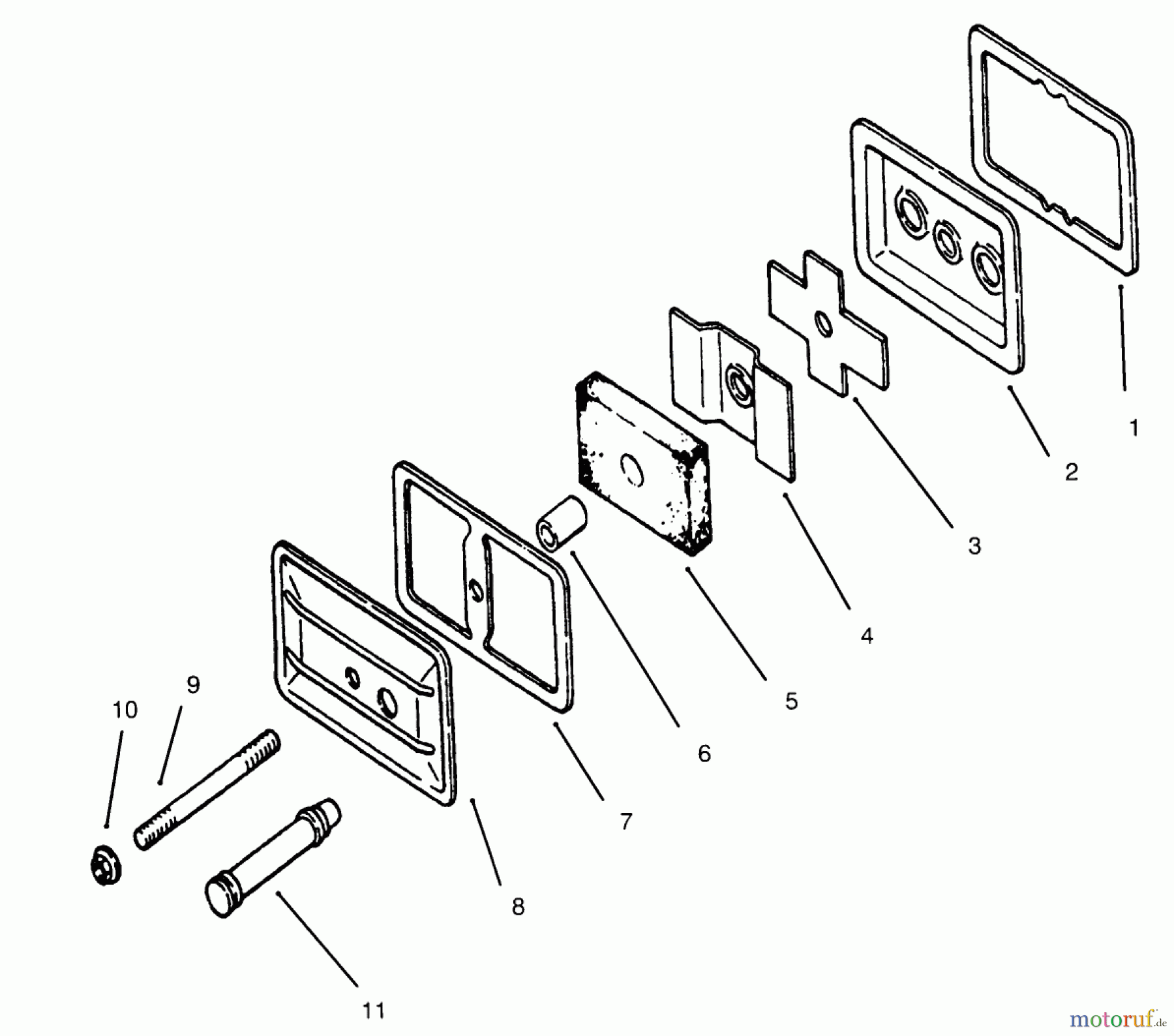 Toro Neu Mowers, Lawn & Garden Tractor Seite 1 73402 (314-8) - Toro 314-8 Garden Tractor, 1996 (6900001-6999999) BREATHER AND VENT