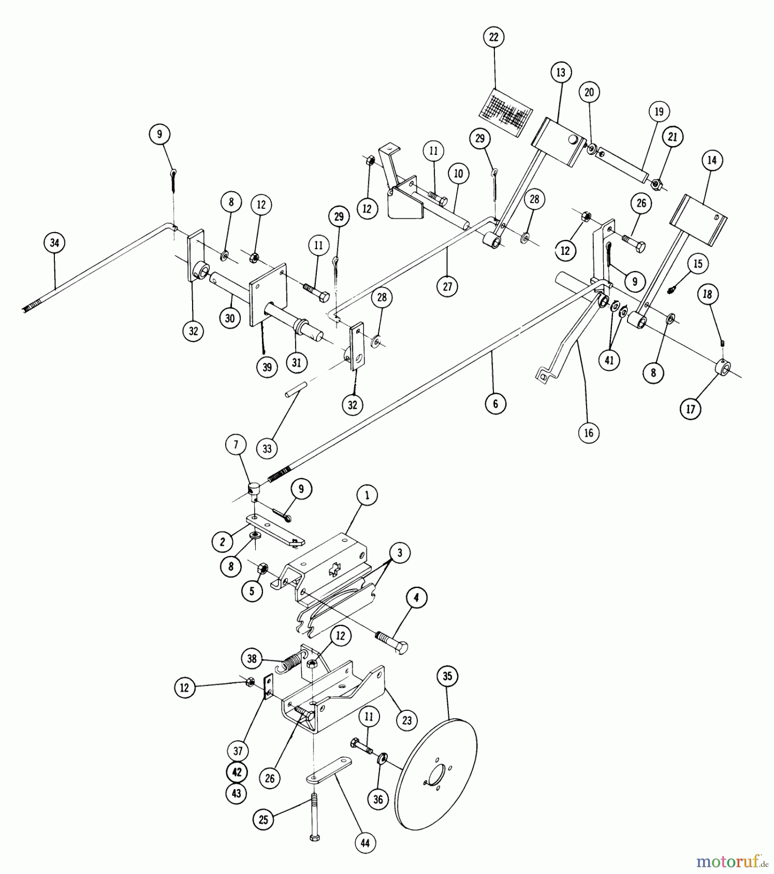 Toro Neu Accessories 81900 - Toro Turn Brake, 1973 PARTS LIST-DISC TURNING BRAKES MODEL 8-1900