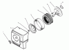 Toro 73402 (314-8) - 314-8 Garden Tractor, 1997 (7900001-7999999) Ersatzteile AIR CLEANER