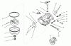 Toro 73402 (314-8) - 314-8 Garden Tractor, 1997 (7900001-7999999) Ersatzteile CARBURETOR