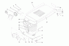 Toro 73402 (314-8) - 314-8 Garden Tractor, 1997 (7900001-7999999) Ersatzteile HOOD ASSEMBLY