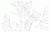 Toro 73402 (314-8) - 314-8 Garden Tractor, 1997 (7900001-7999999) Ersatzteile MANUAL LIFT SYSTEM
