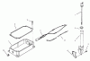 Toro 73402 (314-8) - 314-8 Garden Tractor, 1997 (7900001-7999999) Ersatzteile OIL PAN AND DIPSTICK
