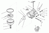 Toro 73403 (314-H) - 314-H Garden Tractor, 1997 (7900001-7999999) Ersatzteile CARBURETOR