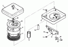 Toro 73420 (416-8) - 416-8 Garden Tractor, 1993 (3900001-3999999) Ersatzteile AIR CLEANER