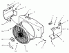 Toro 73420 (416-8) - 416-8 Garden Tractor, 1993 (3900001-3999999) Ersatzteile BLOWER HOUSING