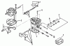 Toro 73420 (416-8) - 416-8 Garden Tractor, 1993 (3900001-3999999) Ersatzteile CARBURETOR