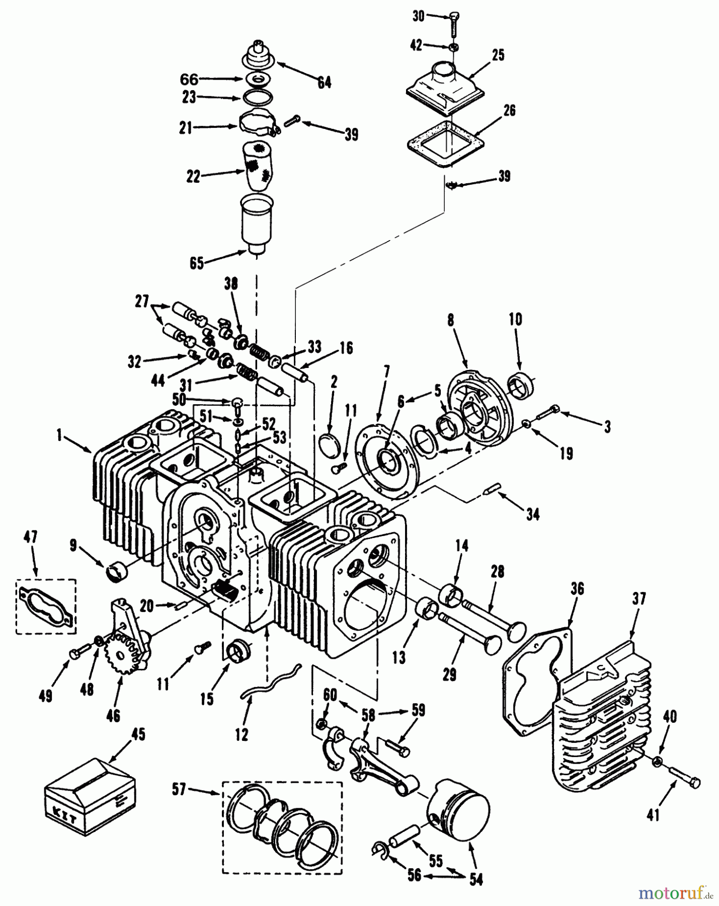 Toro Neu Mowers, Lawn & Garden Tractor Seite 1 73420 (416-8) - Toro 416-8 Garden Tractor, 1993 (3900001-3999999) CYLINDER BLOCK
