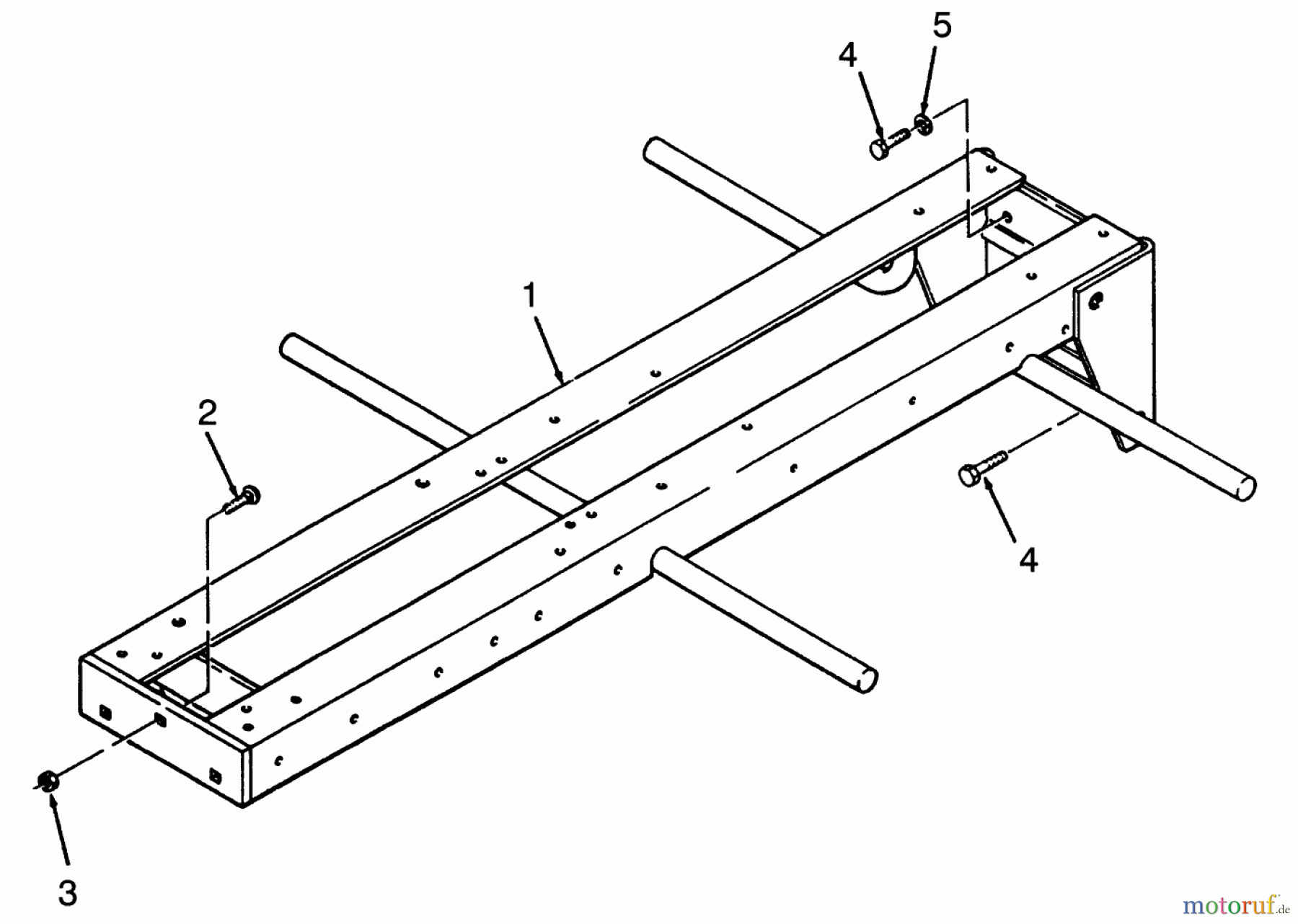 Toro Neu Mowers, Lawn & Garden Tractor Seite 1 73420 (416-8) - Toro 416-8 Garden Tractor, 1993 (3900001-3999999) FRAME