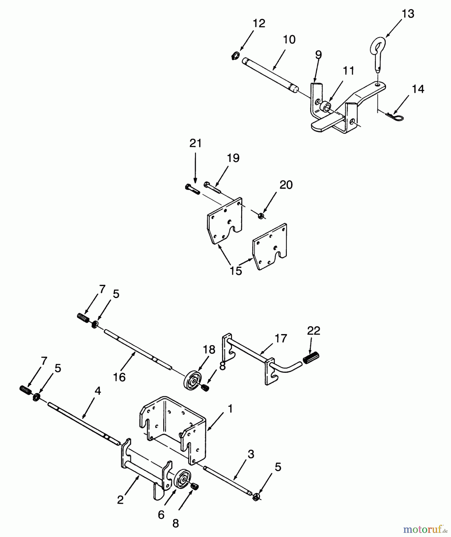 Toro Neu Mowers, Lawn & Garden Tractor Seite 1 73420 (416-8) - Toro 416-8 Garden Tractor, 1993 (3900001-3999999) HITCHES
