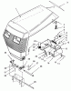 Toro 73420 (416-8) - 416-8 Garden Tractor, 1993 (3900001-3999999) Ersatzteile HOOD ASSEMBLY