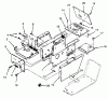 Toro 73420 (416-8) - 416-8 Garden Tractor, 1993 (3900001-3999999) Ersatzteile HOOD STAND AND SUPPORTS