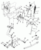 Toro 73420 (416-8) - 416-8 Garden Tractor, 1993 (3900001-3999999) Ersatzteile MANUAL LIFT LINKAGE