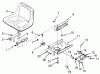 Toro 73420 (416-8) - 416-8 Garden Tractor, 1993 (3900001-3999999) Ersatzteile SEAT