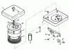 Toro 73420 (416-8) - 416-8 Garden Tractor, 1995 (5900001-5000614) Ersatzteile AIR CLEANER