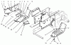 Toro 73420 (416-8) - 416-8 Garden Tractor, 1995 (5900001-5000614) Ersatzteile BELT GUARD & FOOTRESTS