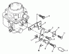 Toro 73420 (416-8) - 416-8 Garden Tractor, 1995 (5900001-5000614) Ersatzteile CHOKE LINKAGE