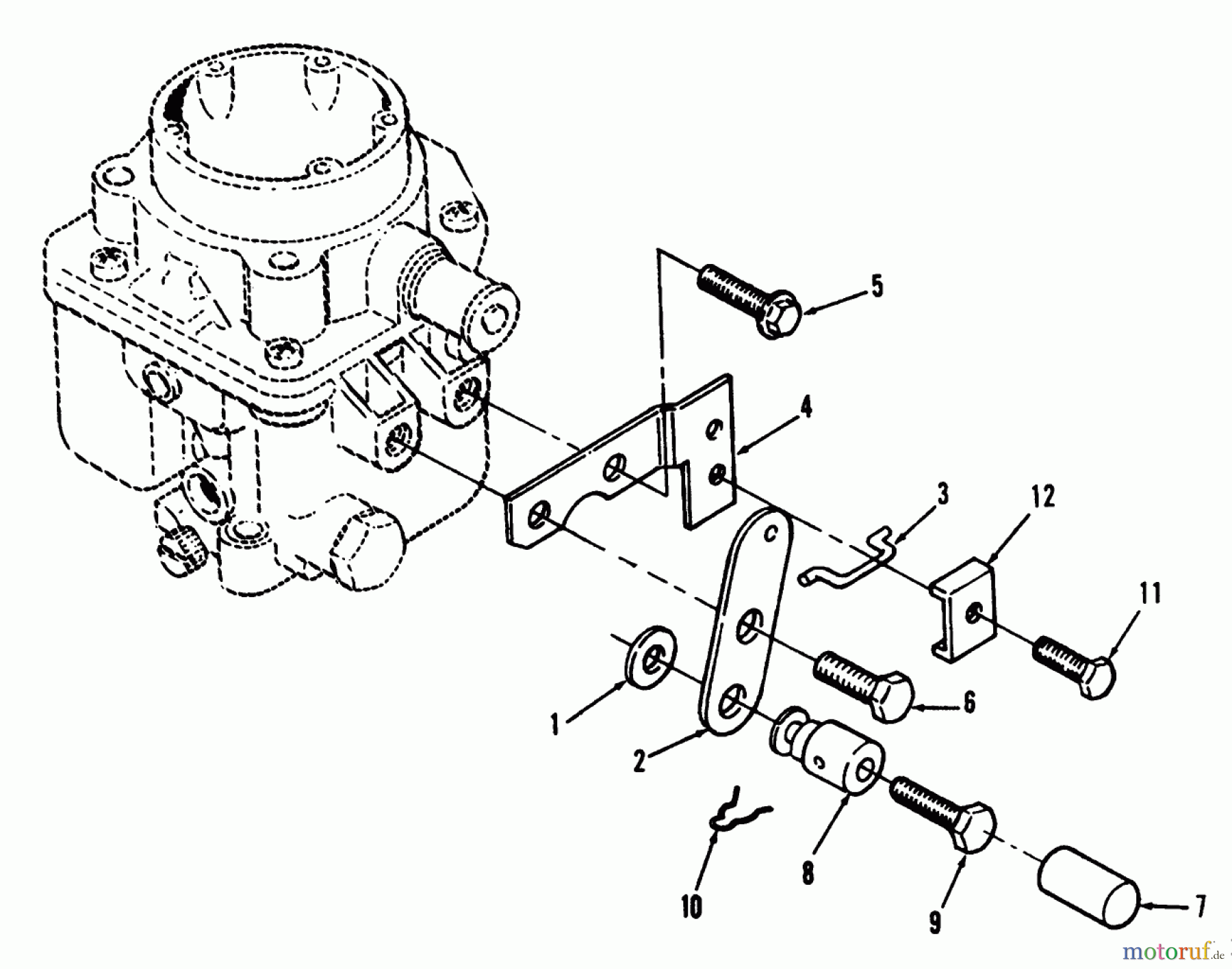 Toro Neu Mowers, Lawn & Garden Tractor Seite 1 73440 (416-8) - Toro 416-8 Garden Tractor, 1994 (4900001-4999999) CHOKE LINKAGE