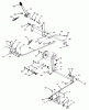 Toro 73420 (416-8) - 416-8 Garden Tractor, 1995 (5900001-5000614) Ersatzteile CLUTCH, BRAKE AND SPEED CONTROL LINKAGE