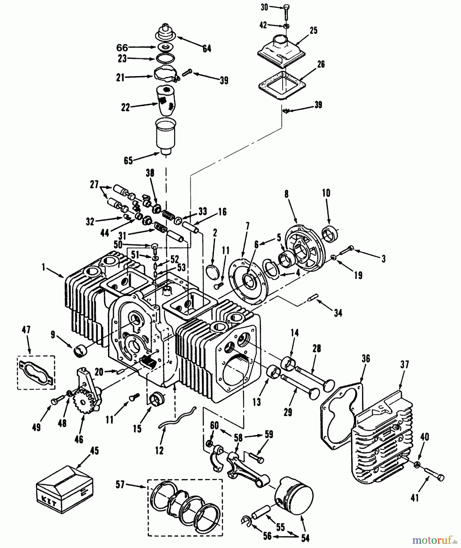 Toro Neu Mowers, Lawn & Garden Tractor Seite 1 73420 (416-8) - Toro 416-8 Garden Tractor, 1994 (4900001-4999999) CYLINDER BLOCK