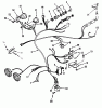 Toro 73420 (416-8) - 416-8 Garden Tractor, 1995 (5900001-5000614) Ersatzteile ELECTRICAL SYSTEM #2