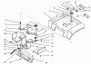 Toro 73420 (416-8) - 416-8 Garden Tractor, 1995 (5900001-5000614) Ersatzteile FENDER AND SUPPORT