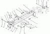 Toro 73420 (416-8) - 416-8 Garden Tractor, 1995 (5900001-5000614) Ersatzteile FRAME & HITCHES