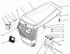 Toro 73420 (416-8) - 416-8 Garden Tractor, 1995 (5900001-5000614) Ersatzteile HOOD ASSEMBLY