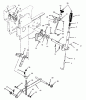 Toro 73420 (416-8) - 416-8 Garden Tractor, 1995 (5900001-5000614) Ersatzteile MANUAL LIFT LINKAGE