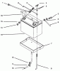 Toro 73420 (416-8) - 416-8 Garden Tractor, 1996 (6900001-6999999) Ersatzteile BATTERY