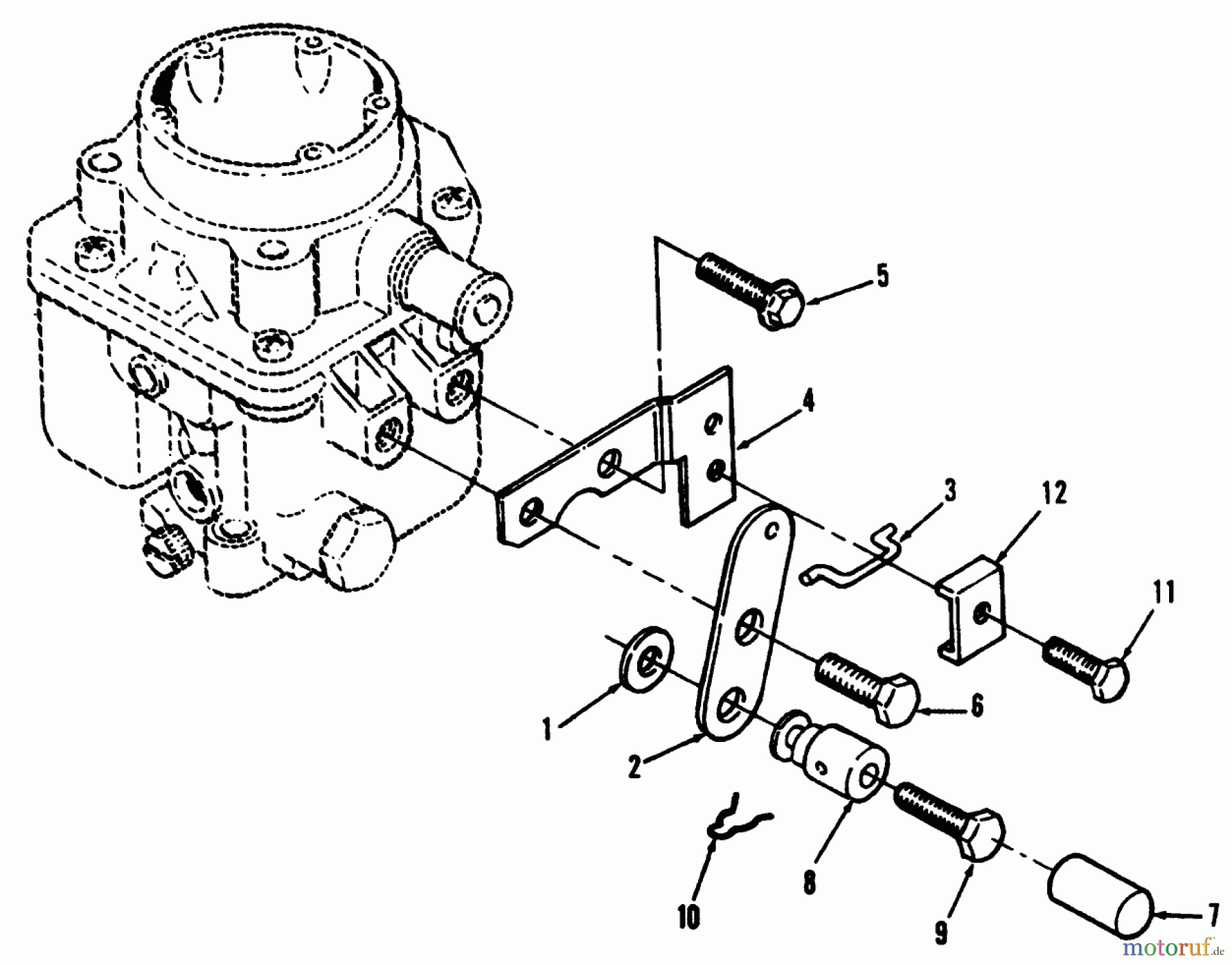 Toro Neu Mowers, Lawn & Garden Tractor Seite 1 73420 (416-8) - Toro 416-8 Garden Tractor, 1996 (6900001-6999999) CHOKE LINKAGE