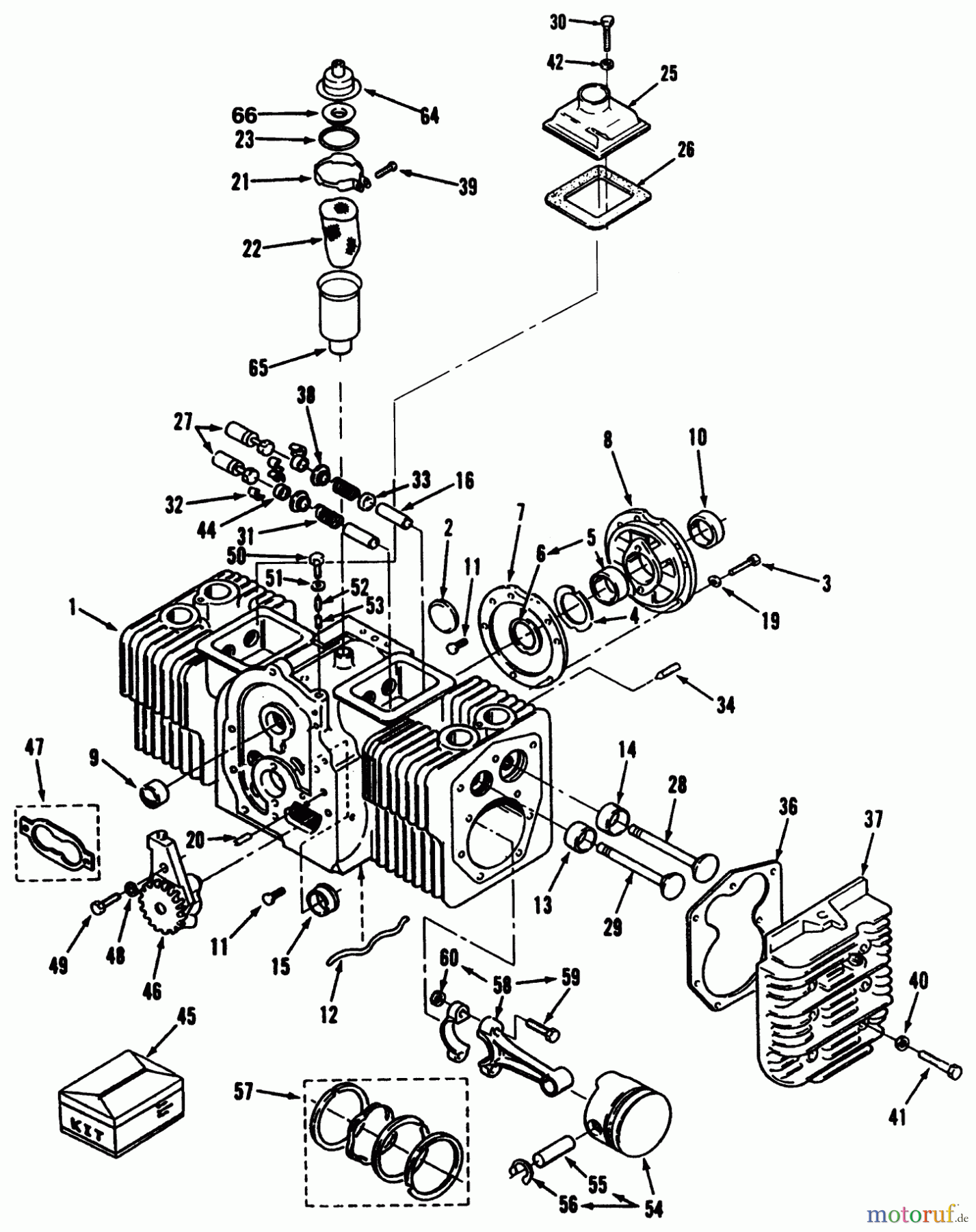 Toro Neu Mowers, Lawn & Garden Tractor Seite 1 73420 (416-8) - Toro 416-8 Garden Tractor, 1996 (6900001-6999999) CYLINDER BLOCK