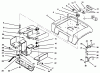 Toro 73420 (416-8) - 416-8 Garden Tractor, 1996 (6900001-6999999) Ersatzteile FUEL TANK, FUEL PUMP, FENDER AND SUPPORT