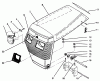 Toro 73420 (416-8) - 416-8 Garden Tractor, 1996 (6900001-6999999) Ersatzteile HOOD ASSEMBLY