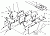 Toro 73420 (416-8) - 416-8 Garden Tractor, 1996 (6900001-6999999) Ersatzteile HOOD STAND AND SUPPORTS