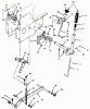 Toro 73420 (416-8) - 416-8 Garden Tractor, 1996 (6900001-6999999) Ersatzteile MANUAL LIFT LINKAGE