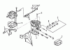 Toro 73421 (416-H) - 416-H Garden Tractor, 1993 (3900001-3999999) Ersatzteile CARBURETOR