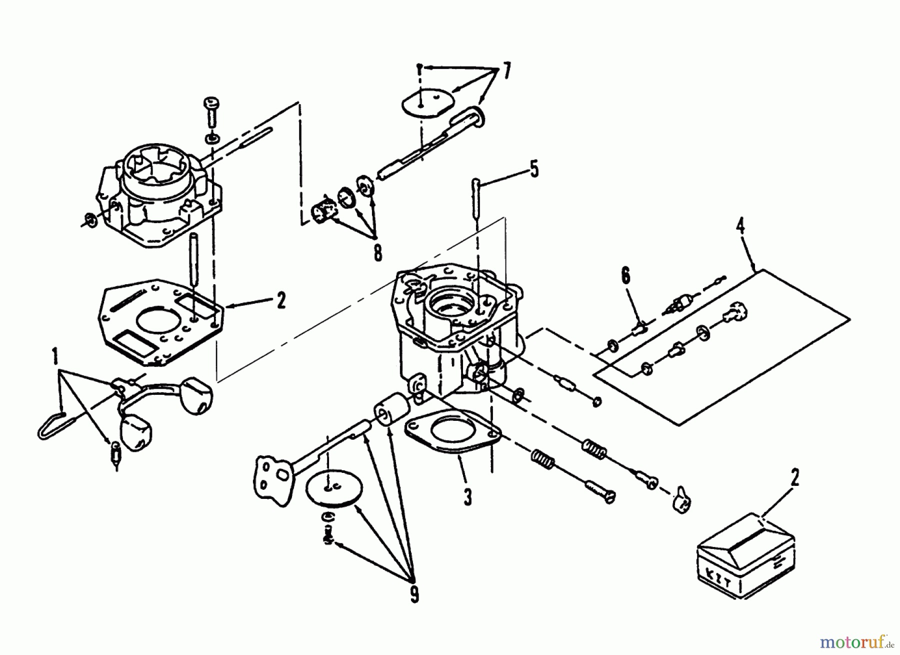Toro Neu Mowers, Lawn & Garden Tractor Seite 1 73421 (416-H) - Toro 416-H Garden Tractor, 1993 (3900001-3999999) CARBURETOR