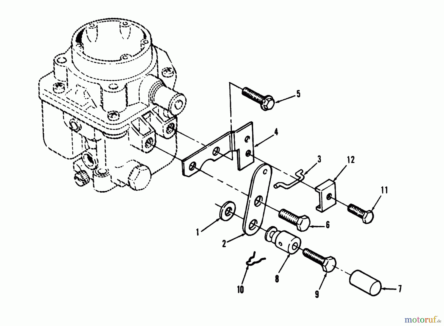Toro Neu Mowers, Lawn & Garden Tractor Seite 1 73421 (416-H) - Toro 416-H Garden Tractor, 1993 (3900001-3999999) CHOKE LINKAGE