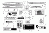 Toro 73421 (416-H) - 416-H Garden Tractor, 1993 (3900001-3999999) Ersatzteile DECALS