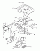 Toro 73421 (416-H) - 416-H Garden Tractor, 1993 (3900001-3999999) Ersatzteile FENDER AND SUPPORTS