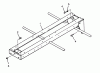 Toro 73421 (416-H) - 416-H Garden Tractor, 1993 (3900001-3999999) Ersatzteile FRAME