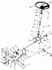 Toro 73421 (416-H) - 416-H Garden Tractor, 1993 (3900001-3999999) Ersatzteile FRONT AXLE AND STEERING